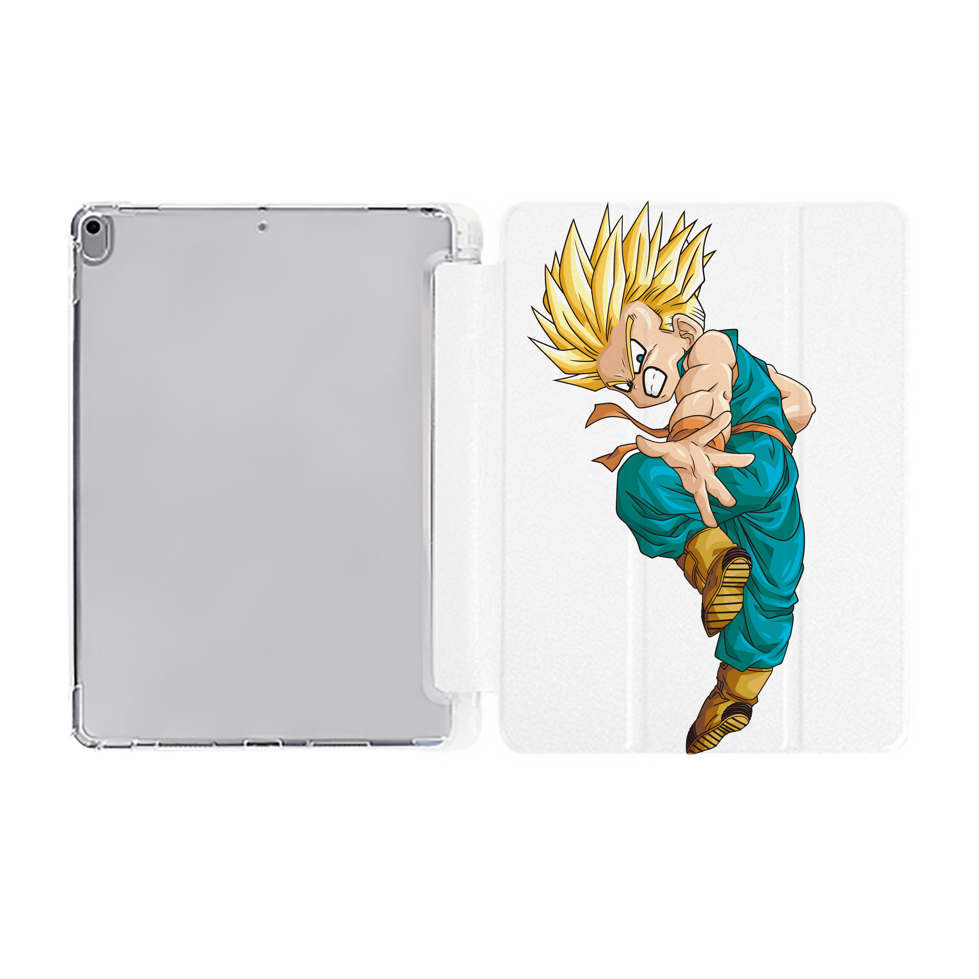（画像用） ドラゴンボール DRAGON BALL IPad ケース ペン収納付き 三つ折りスタンド PUレザー×シリコン 対応機種9.5/10.5/10.9インチ